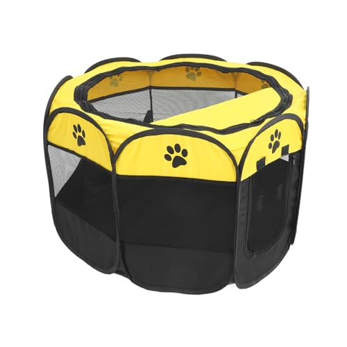 MILISTEN Haustierbett Hundeboxen Für Mittelgroße Hunde Katzenkisten Für Wohnungskatzen Katzenzelt Zusammenklappbarer Hundelaufstall Spielgehege Für Katzen Katzenhaus Yellow Oxford-Stoff MILISTEN Haustierbett Hundeboxen Für Mittelgroße Hunde Katzenkisten Für Wohnungskatzen Katzenzelt Zusammenklappbarer Hundelaufstall Spielgehege Für Katzen Katzenhaus Yellow Oxford-Stoff von Milisten