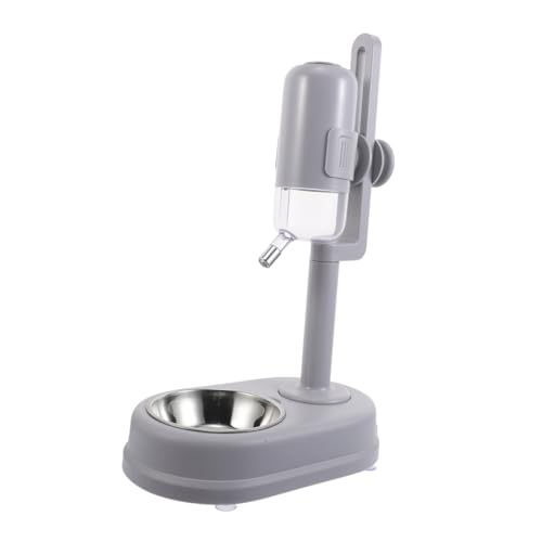 MILISTEN Haustierdiät Katze Wasserspender Flasche Katzenfutter Automatisch Hängender Hundefutterautomat Doppelte Feederschüssel Welpen -fütterungsschale Rostfreier Stahl Grey MILISTEN Haustierdiät Katze Wasserspender Flasche Katzenfutter Automatisch Hängender Hundefutterautomat Doppelte Feederschüssel Welpen -fütterungsschale Rostfreier Stahl Grey von Milisten