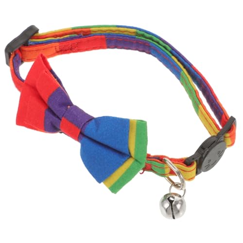 MILISTEN Hundehalsband Mit Fliege Regenbogen-haustierhalsband Für Kätzchen Verstellbares Mit Schleife Für Und Hunde MILISTEN Hundehalsband Mit Fliege Regenbogen-haustierhalsband Für Kätzchen Verstellbares Mit Schleife Für Und Hunde von Milisten
