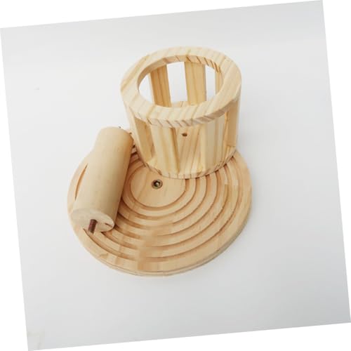 MILISTEN Holz Rabbit Feeder mit Stehgestell Sicherer Heuraufe für Kaninchen Meerschweinchen und Chinchillas Langlebiges Futterrack nagelfrei für Kleintierkäfige von Milisten