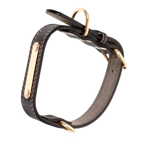 Milisten Hundehalsband Aus Pu-Material Gepolstert Verstellbar Für Kleine Hunde Und Welpen Atmungsaktiv Geeignet Für Alltag Und Aufnahmen von Milisten