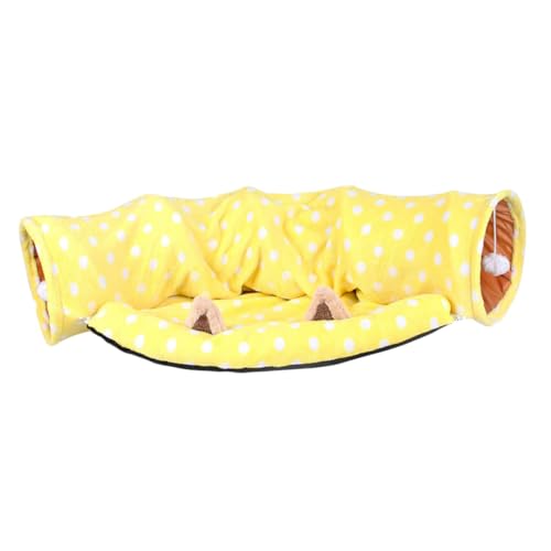 MILISTEN Kanal für Katzennester Bett drinnen Plüsch Bausatz groß katzentunnel Hamster röhren catsbests Kaninchentunnel für Zimmerkaninchen Hasentunnel für Kaninchen Flanell Yellow MILISTEN Kanal für Katzennester Bett drinnen Plüsch Bausatz groß katzentunnel Hamster röhren catsbests Kaninchentunnel für Zimmerkaninchen Hasentunnel für Kaninchen Flanell Yellow von Milisten