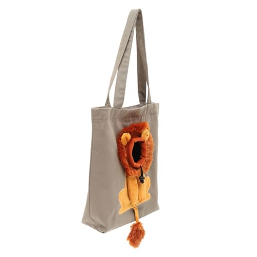 MILISTEN Kleine Canvas Haustiertasche Löwenmotiv Stabile und Langlebige Tragetasche für Katzen und Kleine Hunde Atmungsaktiv Komfortabel für Outdoor spaziergänge und Einkaufstouren MILISTEN Kleine Canvas Haustiertasche Löwenmotiv Stabile und Langlebige Tragetasche für Katzen und Kleine Hunde Atmungsaktiv Komfortabel für Outdoor spaziergänge und Einkaufstouren von Milisten
