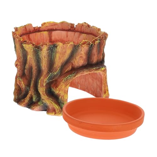 MILISTEN Multifunktionale Gecko Hide Cave Reptile Shelter Decor Safe Install von Milisten