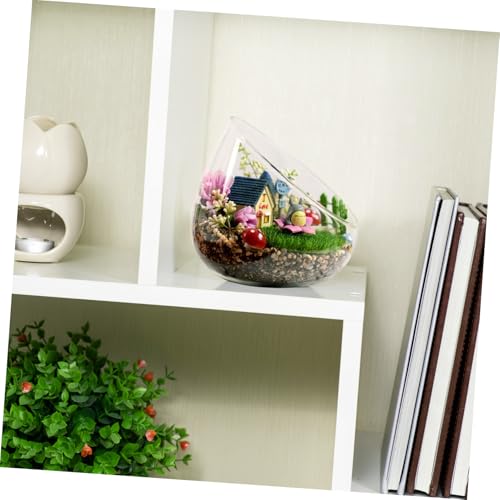 MILISTEN Kreative Mikrolandschaftsflasche aus Dickwandigem Borosilikatglas Transparentes Glasterrarium für Indoor Outdoor Dekor Langlebig Vielseitig als Geschenk für Hochzeit Büro Zuhause von Milisten