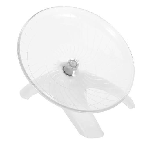 MILISTEN Laufradspielzeug Für Hamster Zuckersegelrad Hamster Läuft Laufrad Übungsspielzeug Für Meerschweinchen Hamster Laufrad Hamster Fliegendes Untertassenrad Chinchilla-Rad Weiß Abs von Milisten
