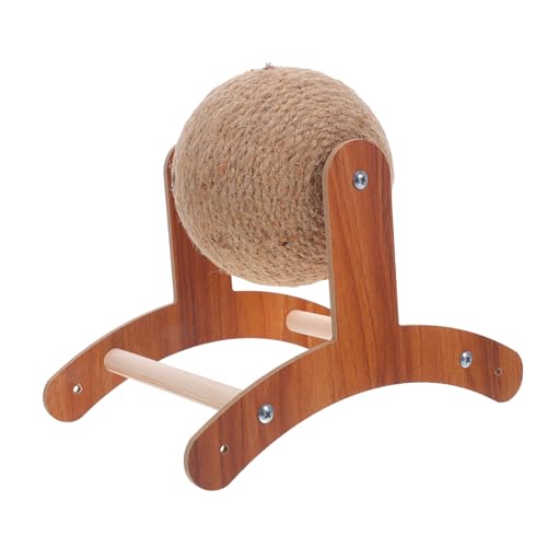 MILISTEN Natürlicher Sisal Seil Katzenspielball mit Holzständer Kratzfestes Katzenkratzspielzeug für Katzen Kaninchen und Welpen Interaktives Haustierspielzeug für Aktives Zuhause MILISTEN Natürlicher Sisal Seil Katzenspielball mit Holzständer Kratzfestes Katzenkratzspielzeug für Katzen Kaninchen und Welpen Interaktives Haustierspielzeug für Aktives Zuhause von Milisten