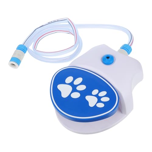 MILISTEN Outdoor Hund Trinkbrunnen Fußaktivierter Wasserspender aus Wetterfestem PVC und Abs Tragbarer Kompakter Step Wassersprinkler für Hunde für Camping Wandern und Reisen von Milisten