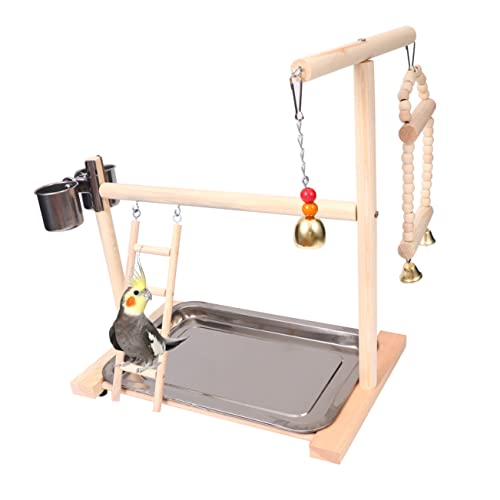 Milisten Papagei Schaukel Leiter Vogel Spielzeug Holz Brücke Edelstahl Schüssel Papagei Spielplatz Schaukel für Haustier Vogel Käfig Milisten Papagei Schaukel Leiter Vogel Spielzeug Holz Brücke Edelstahl Schüssel Papagei Spielplatz Schaukel für Haustier Vogel Käfig von Milisten