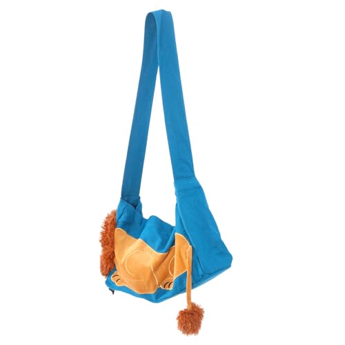 MILISTEN Pet Rucksack -Tasche Reisetasche für Haustiere Rucksackträger für Haustiere Tragetasche für Katzen Haustierträger Hund Katzenschlinge Träger Tragetasche für Welpen Segeltuch Blau von Milisten