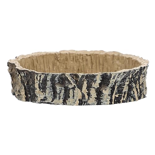 Milisten 1stück Multipurpose Reptile Feeding Basin Naturgetreue Futter Und Wasserschale Für Schildkröten Eidechsen Und Andere Reptilien Rutschfester Stabiler Stand Terrarium-Dekoration von Milisten