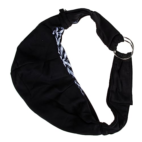 MILISTEN Rucksack Für Haustiere Klein Tragen Atmungsaktiv Katzentragerucksack Taschen Welpe Schulter Transport Katzenschlingen Heimtierbedarf Wandern Sling -Rucksack Schwarz Polyester von Milisten