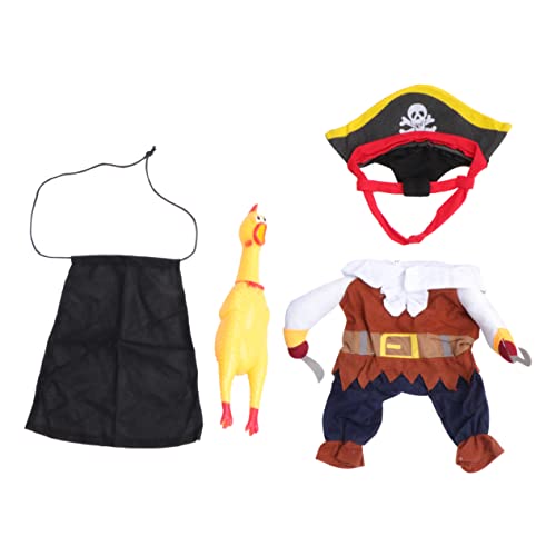 MILISTEN Satz Katzenkostüm Strickwaren für Hunde Halloween-Kostüme für Hunde hundekostüm Fasching Hunde kostüm Fasching Kleider Piratenkostüm Haustier-Cosplay-Kostüm einbiegen in Kleidung von Milisten
