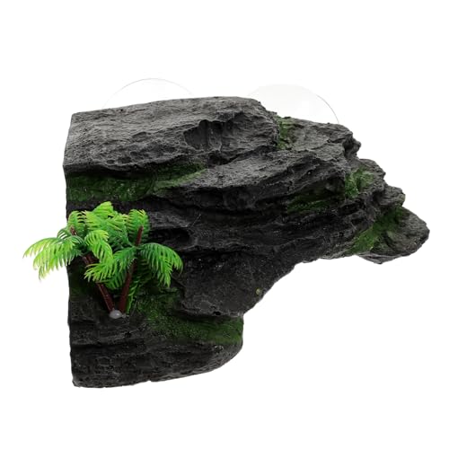 MILISTEN Schildkröten-wassertank-Dekorationen Sonnenplattform Große Schildkrötenplattform Reptilien- Aquarium-Ornament Schwarze Harzlandschaft MILISTEN Schildkröten-wassertank-Dekorationen Sonnenplattform Große Schildkrötenplattform Reptilien- Aquarium-Ornament Schwarze Harzlandschaft von Milisten