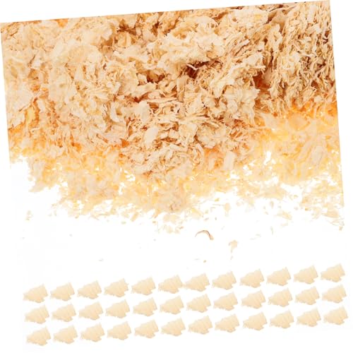 Milisten Hamsterstreu Holzspäne 500g Wiederverwendbar Natürliche Tierstreu Für Kleintiere Feuchtigkeitskontrolle Geeignet Für Hamster Kaninchen Frettchen Und Andere von Milisten