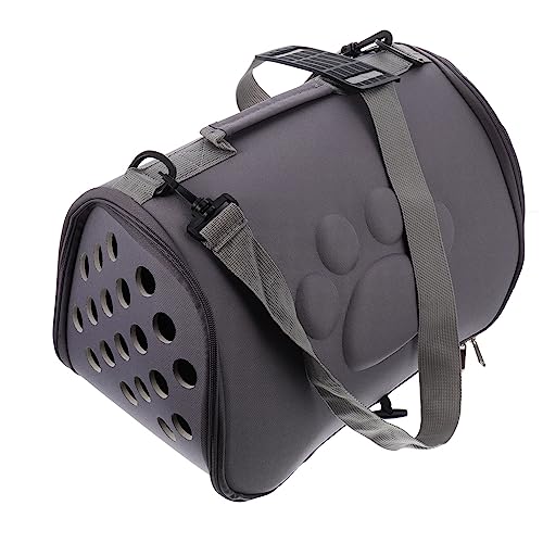 MILISTEN Reisetasche Für Haustiere Grau Tragetasche Für Hunde Und Katzen Tragetasche Mit Schultergurt Und Griff Für Hunde Und Katzen von Milisten