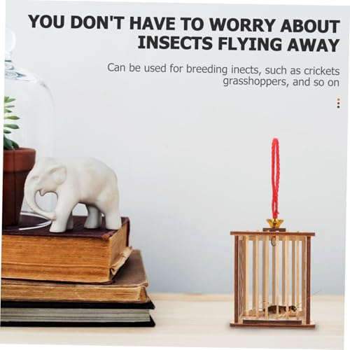 MILISTEN Tragbarer Holz käfig für Outdoor insektenfang Stabiler Grillen Heuschreckenkäfig mit Trageband Langlebig und Geeignet zur Zucht Kleiner Insekten Wie Grillen und Heuschrecken von Milisten