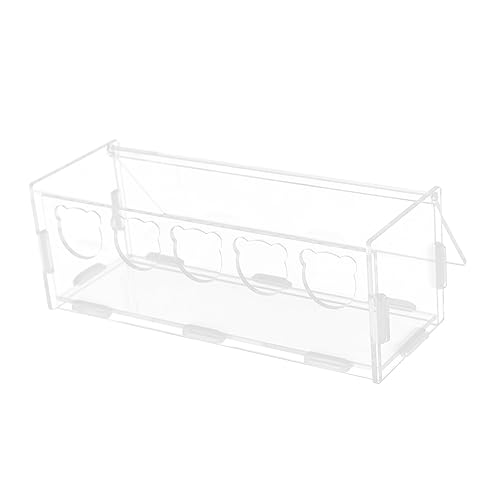 MILISTEN Transparente Futterbox für Hamster und Futterbehälter für Haustierkäfige zu Reinigen und Langlebig zur Futterschalenlandschaftsgestaltung MILISTEN Transparente Futterbox für Hamster und Futterbehälter für Haustierkäfige zu Reinigen und Langlebig zur Futterschalenlandschaftsgestaltung von Milisten