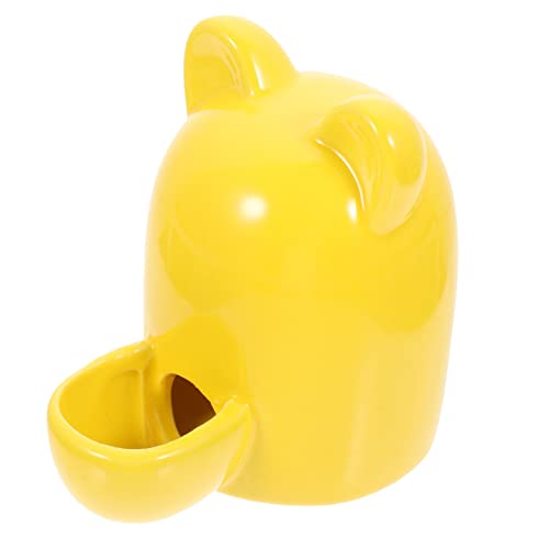 MILISTEN Trinkbrunnen Behälter für Lebensmittel Futterautomat für Haustiere Hamster wasserspender Hamster trinkflasche wasserflasche Futternapf aus Keramik Kleintierbedarf von Milisten