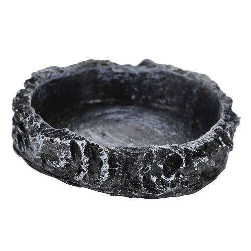 MILISTEN Futter- und Wassernapf-Set für Schildkröten und Reptilien Kunstharz Simulierter Fels Runde Wasserschale für Schildkröten MILISTEN Futter- und Wassernapf-Set für Schildkröten und Reptilien Kunstharz Simulierter Fels Runde Wasserschale für Schildkröten von Milisten