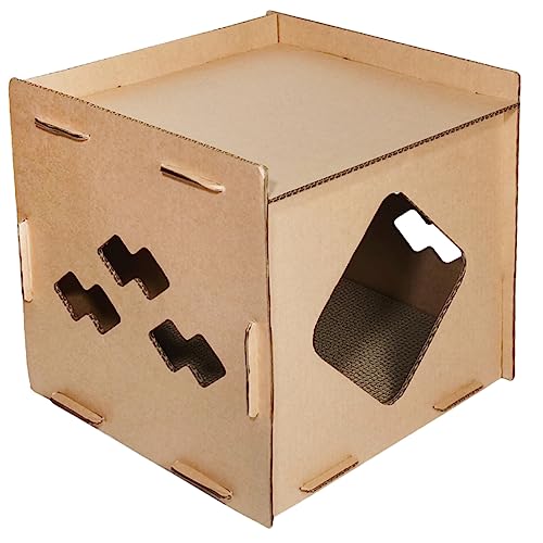 MILISTEN Katzenkratzbrett Aus Karton Ruhebereich Doppelstöckiges Katzenhaus Kratzbrett Kratzbrett Für Katzen MILISTEN Katzenkratzbrett Aus Karton Ruhebereich Doppelstöckiges Katzenhaus Kratzbrett Kratzbrett Für Katzen von Milisten