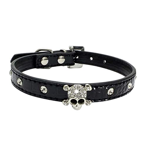 Milisten 1stück Halloween Hundehalsband Mit Stilvollem Schädel-Design Aus Pu Und Kristallen Für Outdoor Partys Und Halloween-Dekoration Langlebig Und Auffällig Milisten 1stück Halloween Hundehalsband Mit Stilvollem Schädel-Design Aus Pu Und Kristallen Für Outdoor Partys Und Halloween-Dekoration Langlebig Und Auffällig von Milisten