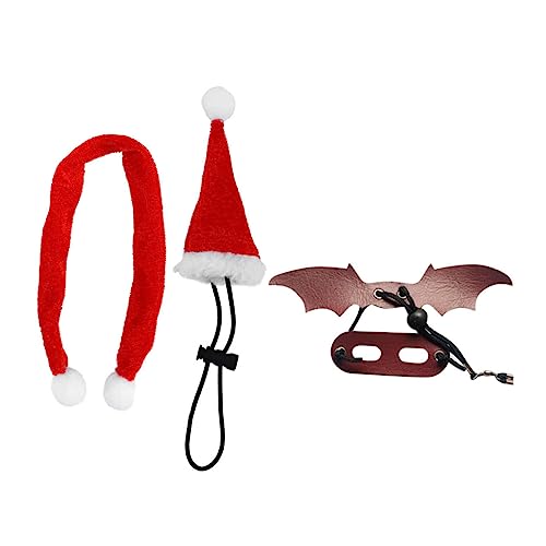 Milisten 1 Satz Eidechsenleine Tierfiguren dekorativer Hut Echsenhut und Schal Set Echsen Leine mit Dekoration Weihnachtsthema-Eidechsenhut Haustierleine Eidechsenhutdekor Milisten 1 Satz Eidechsenleine Tierfiguren dekorativer Hut Echsenhut und Schal Set Echsen Leine mit Dekoration Weihnachtsthema-Eidechsenhut Haustierleine Eidechsenhutdekor von Milisten