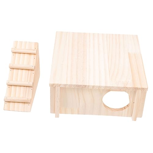 Milisten 1satz Multi-Chamber Holz Hamsterhaus Mit Tunnel Und Leiter Für Zwerghamster Und Kleine Haustiere Gemütlicher Rückzugsort Für Entspannte Stunden Milisten 1satz Multi-Chamber Holz Hamsterhaus Mit Tunnel Und Leiter Für Zwerghamster Und Kleine Haustiere Gemütlicher Rückzugsort Für Entspannte Stunden von Milisten