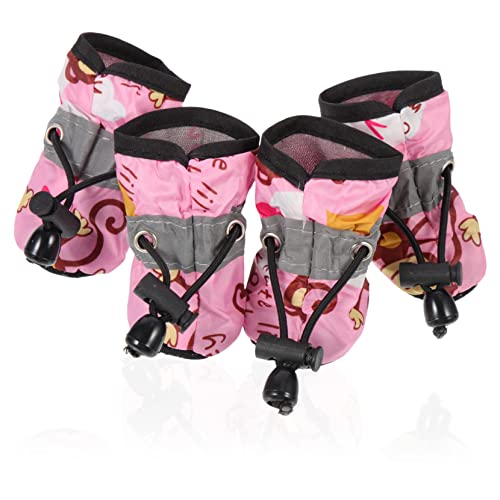 Milisten 1 Satz Hundeschuhe mit weicher Sohle hundezubehör Dog Accessories Hundeschuhe mit Gummisohle Dog Shoes groß Haustiere für Pfote Welpen dekorative Schuhe Hund füße Schutz Stoff Rosa Milisten 1 Satz Hundeschuhe mit weicher Sohle hundezubehör Dog Accessories Hundeschuhe mit Gummisohle Dog Shoes groß Haustiere für Pfote Welpen dekorative Schuhe Hund füße Schutz Stoff Rosa von Milisten