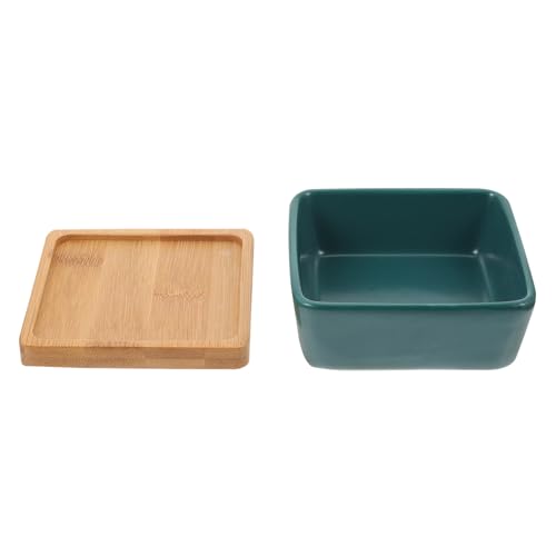 Milisten Keramiknapf Für Katze Mit Holztablett Bodenfutternapf Für Haustierfutter Katzenschüssel Leicht Zu Reinigen Und Robust Milisten Keramiknapf Für Katze Mit Holztablett Bodenfutternapf Für Haustierfutter Katzenschüssel Leicht Zu Reinigen Und Robust von Milisten
