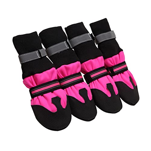 Milisten 1 Satz Stiefel für Hunde Hündchen Stiefel laufende hundeschuhe Pfoten Haustier Hund warme Schuhe Beleg Griffe Dog Shoes Hundeschuhe für den Park Schuhe für Hunde Hundestiefel Rosy Milisten 1 Satz Stiefel für Hunde Hündchen Stiefel laufende hundeschuhe Pfoten Haustier Hund warme Schuhe Beleg Griffe Dog Shoes Hundeschuhe für den Park Schuhe für Hunde Hundestiefel Rosy von Milisten