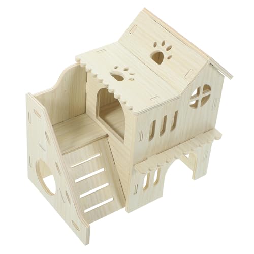Milisten 1 Set Hamster Solides Meerschweinchen Für Kammer Schlaf Kleines Versteck Innenhabitate Laufstall Hasen Nest Hütte Rampe Weich Gemütlich Multi Zartes Hamsterhaus Rattenhaus von Milisten