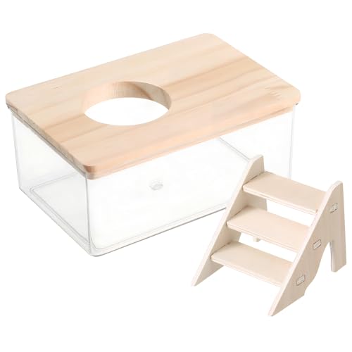 Milisten 1 Set Hamsterbadezimmer Hamsterzubehör Hamstersubstratbehälter Hamsterbadewanne Sandbadbehälter Mit Leiter Grabsandbehälter Hamstermöbel Transparente Abs Milisten 1 Set Hamsterbadezimmer Hamsterzubehör Hamstersubstratbehälter Hamsterbadewanne Sandbadbehälter Mit Leiter Grabsandbehälter Hamstermöbel Transparente Abs von Milisten