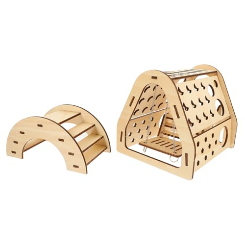 Milisten 1satz Hamster Holzhaus Mit Brücke Spielzeug Für Kleintiere Gemütliches Versteck Für Hamster Meerschweinchen Einfach Zu Montieren Langlebig Dekorativ Für Spiel Schlafplatz Milisten 1satz Hamster Holzhaus Mit Brücke Spielzeug Für Kleintiere Gemütliches Versteck Für Hamster Meerschweinchen Einfach Zu Montieren Langlebig Dekorativ Für Spiel Schlafplatz von Milisten