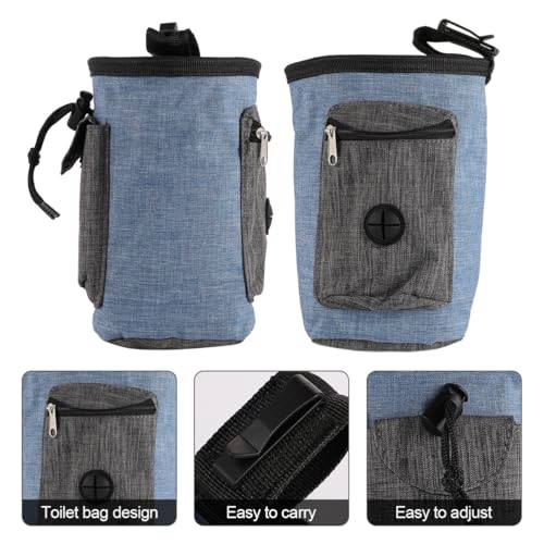Milisten 1 Stück Haustier-trainingstasche Tragbare Outdoor-Hunde-Snack-Tasche Beutel Tasche Für Hundespaziergang Träger Ausbildung Welpe Haustierbedarf Kationischer Flachs Blue von Milisten