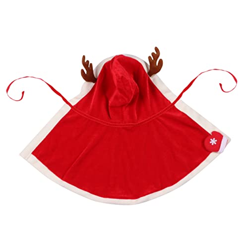 Milisten Hundekleidung Weihnachten Themed Haustierumhang Mit Kapuze Aus Fleece Für Hund Hundekostüm Mit Geweihmotiv Für Haustierbedarf Milisten Hundekleidung Weihnachten Themed Haustierumhang Mit Kapuze Aus Fleece Für Hund Hundekostüm Mit Geweihmotiv Für Haustierbedarf von Milisten