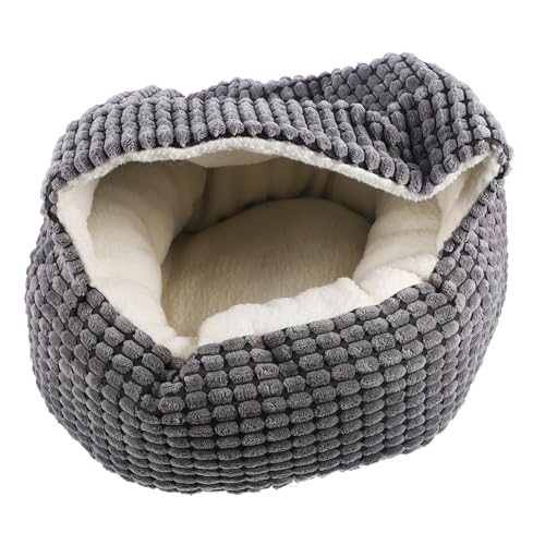 Milisten 1 Stück Haustierbett Katzenplüsch Katze Winterbett Katzenbett Katzenschutz Katzennestbett Für Kätzchenbett Katze Hundebett Katzenhaus Katze Warmes Haustiere Maiswolle Grey Milisten 1 Stück Haustierbett Katzenplüsch Katze Winterbett Katzenbett Katzenschutz Katzennestbett Für Kätzchenbett Katze Hundebett Katzenhaus Katze Warmes Haustiere Maiswolle Grey von Milisten