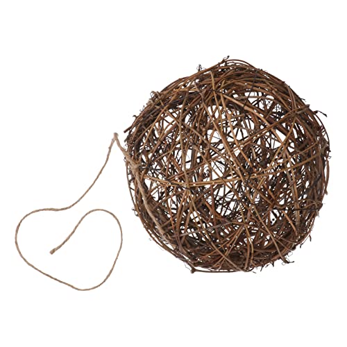 Milisten Nistmaterial Für Vögel Aus Rattanball Vogelfutterspender Für Draußen Geeignet Für Wildvögel Und Kolibris Installieren Und Langlebig von Milisten