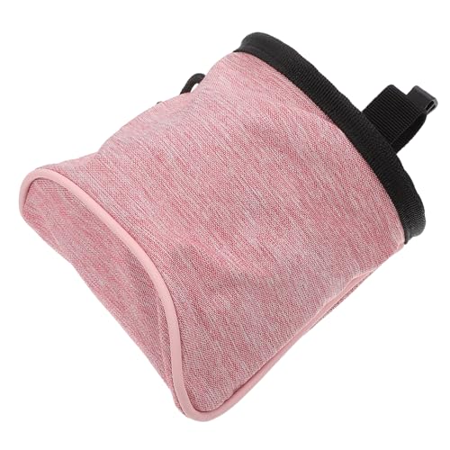 Milisten 1 Stück Snackpaket für Haustiere hundeerziehung hundebedarf Dog Accessories klein Hundebeutel Träger Beutel für Hundefutter im Freien Trainingstasche für Welpen Oxford-Stoff Rosa von Milisten