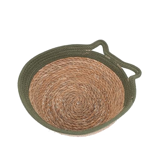 Milisten 1 Stück Strohkatzennest katzenbett pet Bed Katzen schlafplatz Haustierliege katzenhängebett Kühlung drinnen Kühlbett für Katzen Weiden Ruhenest der Katze Haustierzubehör Green Milisten 1 Stück Strohkatzennest katzenbett pet Bed Katzen schlafplatz Haustierliege katzenhängebett Kühlung drinnen Kühlbett für Katzen Weiden Ruhenest der Katze Haustierzubehör Green von Milisten