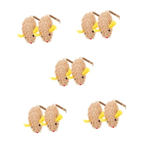 Milisten 10 STK Katzenspielzeug Plüschfigurenspielzeug Spielzeuge Spielzeug Für Haustiere Mäuse-katzenspielzeug Katzenspielzeug Mäuse Polygonum Holz Dropshipping Katzenzubehör Milisten 10 STK Katzenspielzeug Plüschfigurenspielzeug Spielzeuge Spielzeug Für Haustiere Mäuse-katzenspielzeug Katzenspielzeug Mäuse Polygonum Holz Dropshipping Katzenzubehör von Milisten