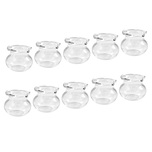 Milisten 10 Stück Miniatur Fischglas Aquarien für DIY Miniaturszenen Handgefertigte Fischschalen für Tischdekoration für Kreative Wohnaccessoires und Kinderspielzeug Milisten 10 Stück Miniatur Fischglas Aquarien für DIY Miniaturszenen Handgefertigte Fischschalen für Tischdekoration für Kreative Wohnaccessoires und Kinderspielzeug von Milisten