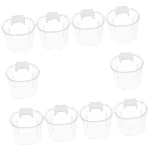 Milisten 10 Stück Teiliges Hängendes Vogelfutternapf Kunststoff Transparente Futter Wassernäpfe für Papageien Wellensittiche und Kleine Vögel Stabiler Käfig futterspender Wiederverwendbar Milisten 10 Stück Teiliges Hängendes Vogelfutternapf Kunststoff Transparente Futter Wassernäpfe für Papageien Wellensittiche und Kleine Vögel Stabiler Käfig futterspender Wiederverwendbar von Milisten