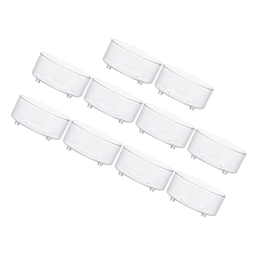 Milisten 10 Stück Teiliges aus Futter und Wasserschalen für Reptilien Durable Futterbox für Eidechsen Schlangen Spinnen und Skorpione Transparente Futterschalen für Terrarien von Milisten