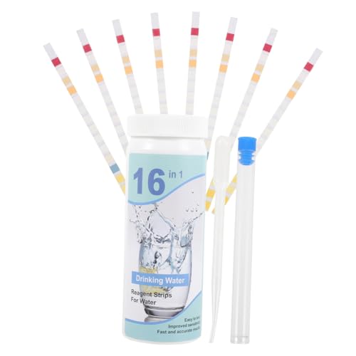 Milisten Trinkwasserteststreifen 16-teiliges Wassertest-kit Mit Leicht Lesbarer Tabelle Milisten Trinkwasserteststreifen 16-teiliges Wassertest-kit Mit Leicht Lesbarer Tabelle von Milisten