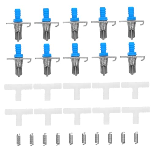 Milisten 10Sätze Trinker Teiliges Metall Wasserspender für Automatische Tränke mit Spritzschutz und Langlebigem Design für Käfigmontage Milisten 10Sätze Trinker Teiliges Metall Wasserspender für Automatische Tränke mit Spritzschutz und Langlebigem Design für Käfigmontage von Milisten