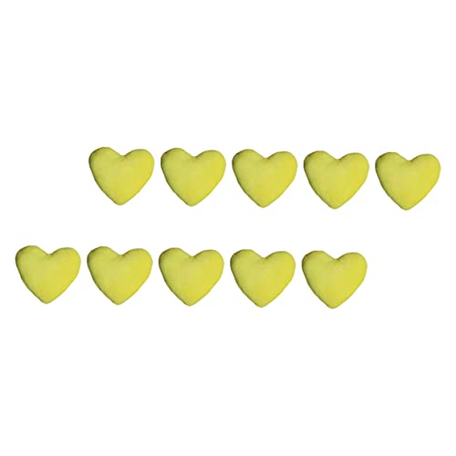 Milisten 10 Stücke Love Heart Plüsch Hundespielzeug Bissbeständiges Kauspielzeug für Hunde Zahnpflege und Stressabbau Kreatives Design für Kleine und Mittlere Hunde von Milisten