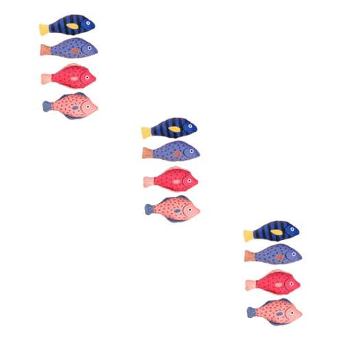 Milisten 3 Sets Interaktives Haustierspielzeug Quietschspielzeug Für Katzen Plüsch Fischform Spielzeug Zur Unterhaltung Von Kätzchen 4 Stück * 3 Milisten 3 Sets Interaktives Haustierspielzeug Quietschspielzeug Für Katzen Plüsch Fischform Spielzeug Zur Unterhaltung Von Kätzchen 4 Stück * 3 von Milisten