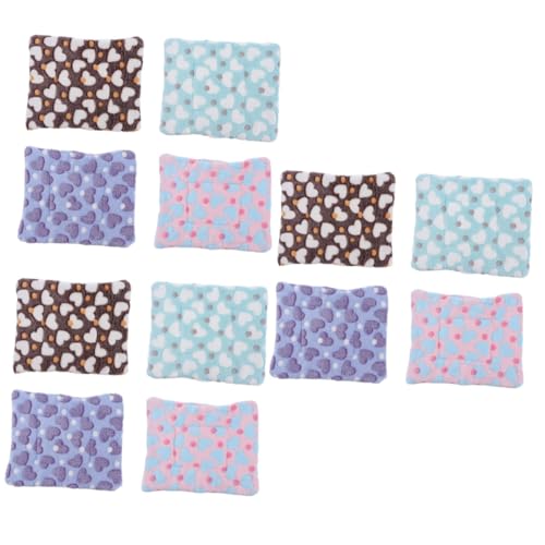Milisten 3sets Hamster Bett Nest Tier Bett Pad Fleece Pad Für Haustier Warme Pad 4 Stücke * 3 von Milisten