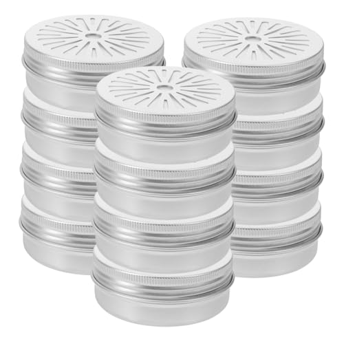 Milisten 12st Geruchstrainingsbox Aufbewahrungsbehälter Für Hundefutter Deo-behälter Aus Blech Geruchstrainingskanister Hundegeschirre Hundenasen-trainingshalter Hundekette Aluminium Silver von Milisten